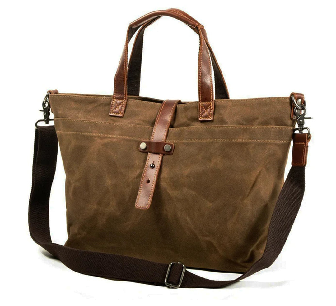 Levin | Robuste Canvas Tragetasche für Alltag und Reisen 0