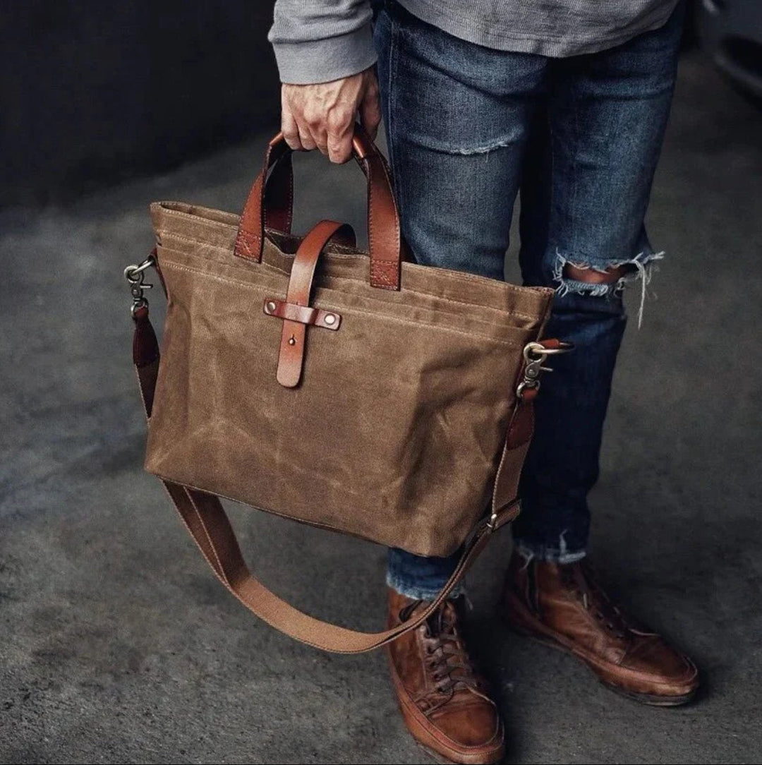 Levin | Robuste Canvas Tragetasche für Alltag und Reisen 3