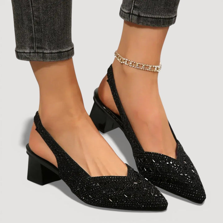 Lilia | Elegante, Glitzernde Slingback-Heels für Stilbewusste Frauen 1