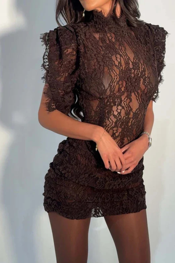 Lilie | Elegantes, Figurbetontes &amp; Festliches Damenkleid mit Stehkragen 6