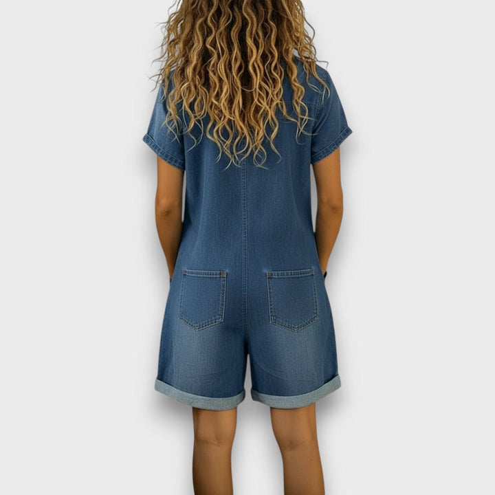 Lily | Weicher und stylischer Damen-Jeansoverall 1