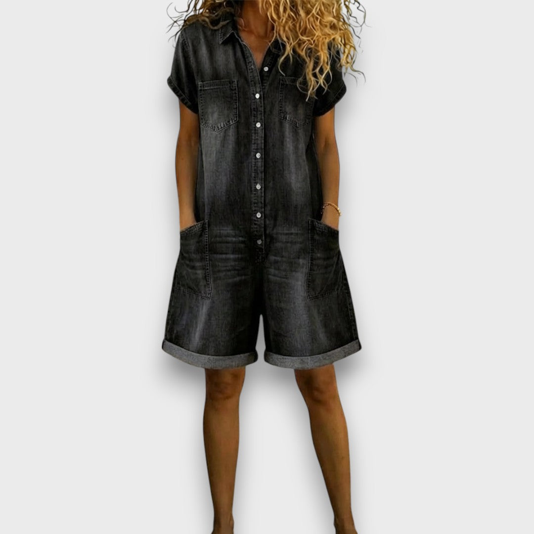 Lily | Weicher und stylischer Damen-Jeansoverall 2