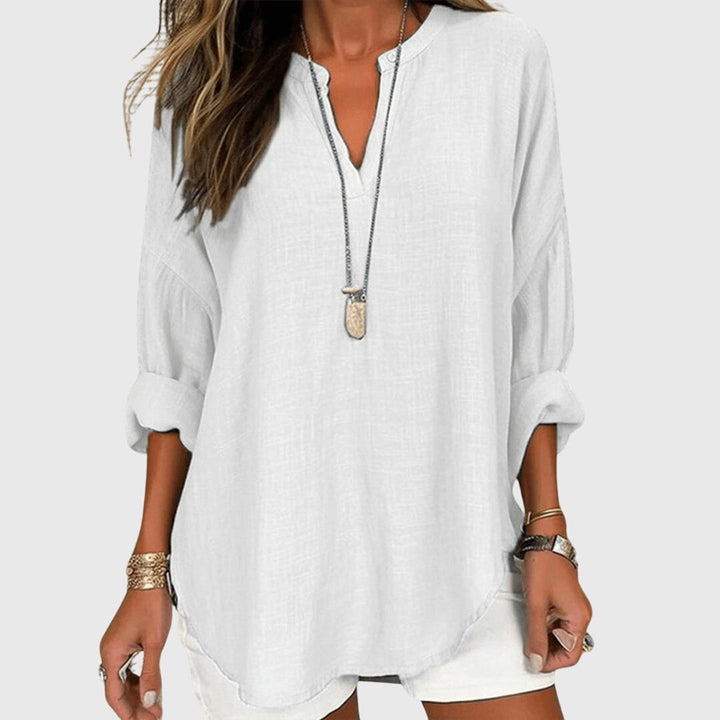 Lina | Atmungsaktives & Elegantes Strandshirt Damen – Fließendes Design für Stilvolle Tage 1
