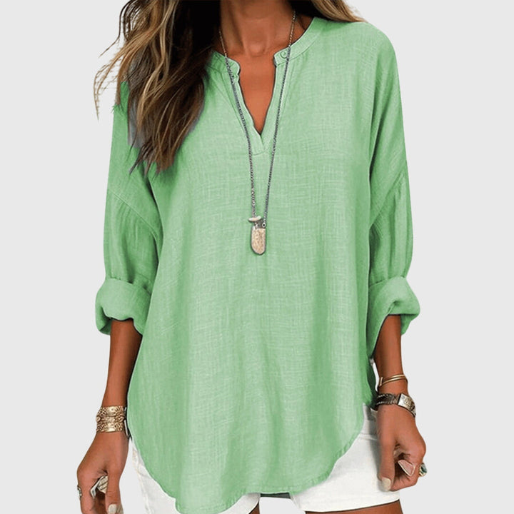 Lina | Atmungsaktives & Elegantes Strandshirt Damen – Fließendes Design für Stilvolle Tage 2