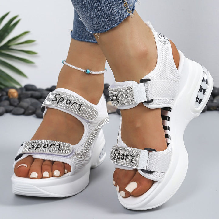 Lina | Bequeme, Atmungsaktive &amp; Elegante Damen Sandalen mit Keilabsatz 5