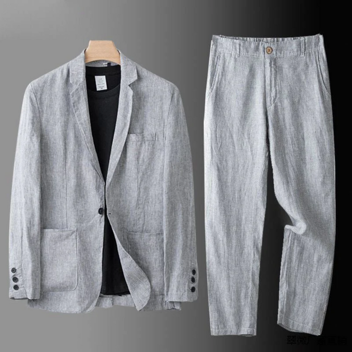 Lino | Elegantes Premium-Leinen Herren Set mit Tailored Fit 4