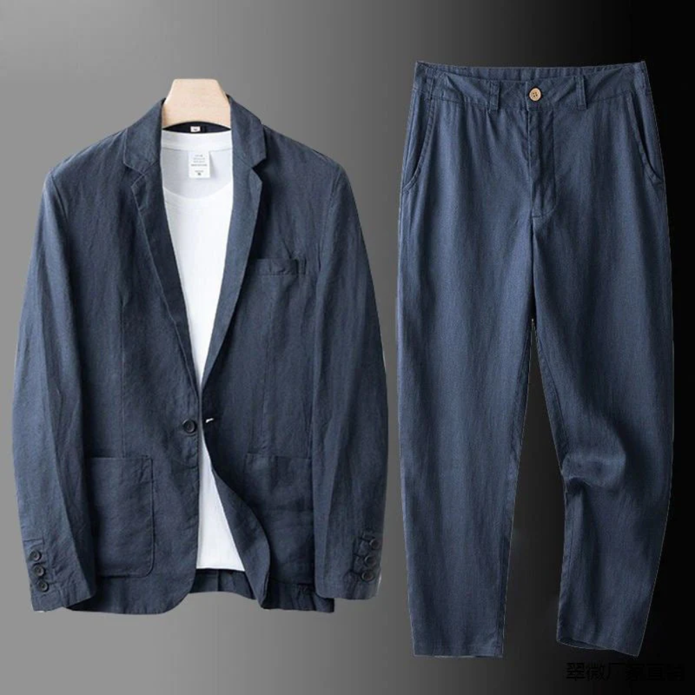 Lino | Elegantes Premium-Leinen Herren Set mit Tailored Fit 7