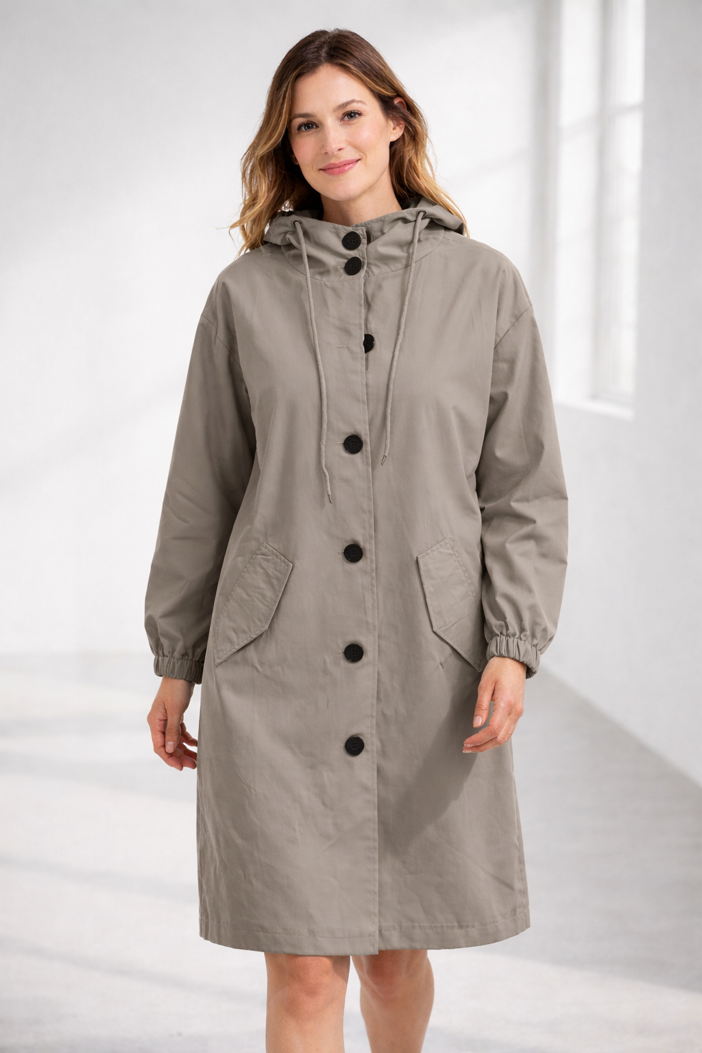 Liora | Bequemer und stylischer langer Kapuzenmantel 11