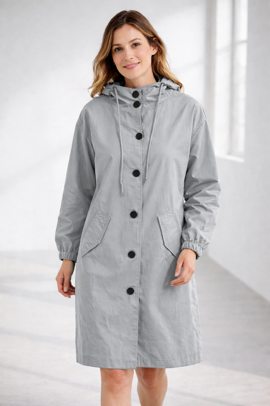 Liora | Bequemer und stylischer langer Kapuzenmantel 12