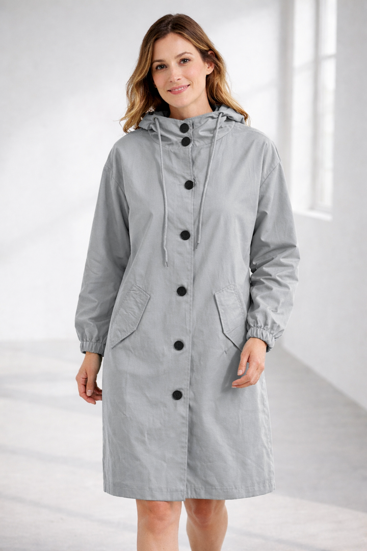 Liora | Bequemer und stylischer langer Kapuzenmantel 12