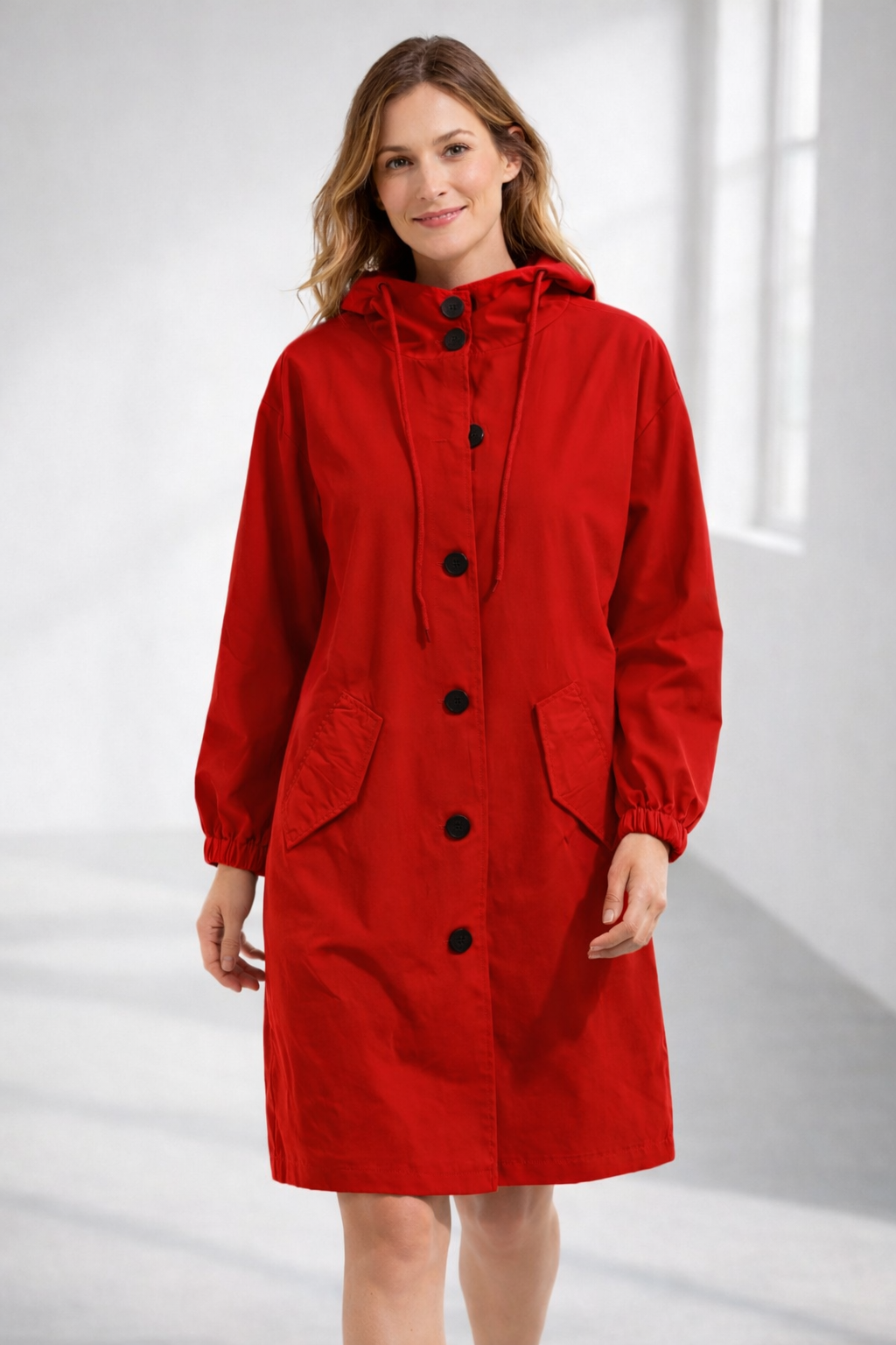 Liora | Bequemer und stylischer langer Kapuzenmantel 13