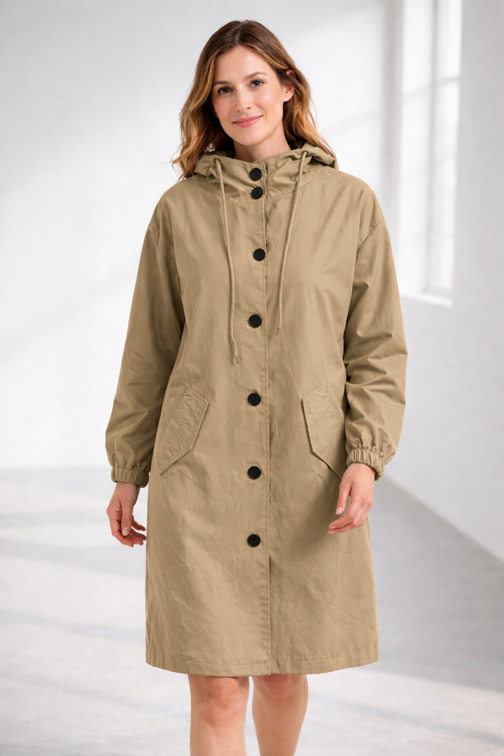 Liora | Bequemer und stylischer langer Kapuzenmantel 14