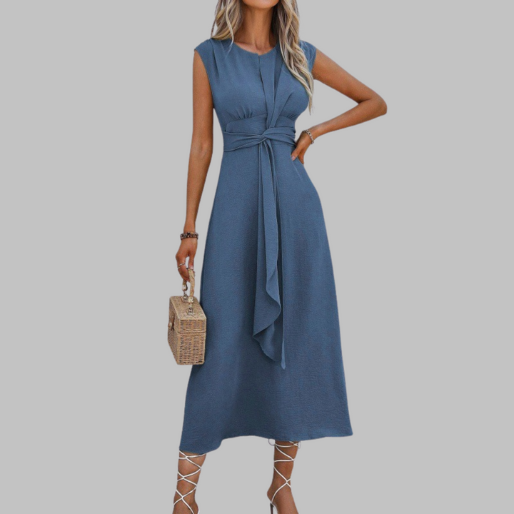 Liora | Elegantes Tailliertes Damenkleid – Fließend &amp; A-Linien Midi für Hochzeitsgast 2