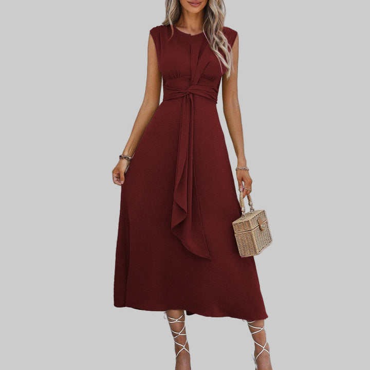 Liora | Elegantes Tailliertes Damenkleid – Fließend &amp; A-Linien Midi für Hochzeitsgast 4