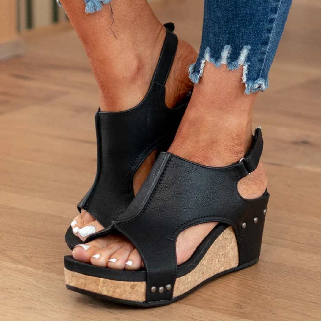 Liorina | Elegante und lässige Sommer-Sandalen mit Keilabsatz 5