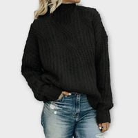 Christina | Eleganter Rollkragenpullover Mit Zeitlosem Zopfmuster
