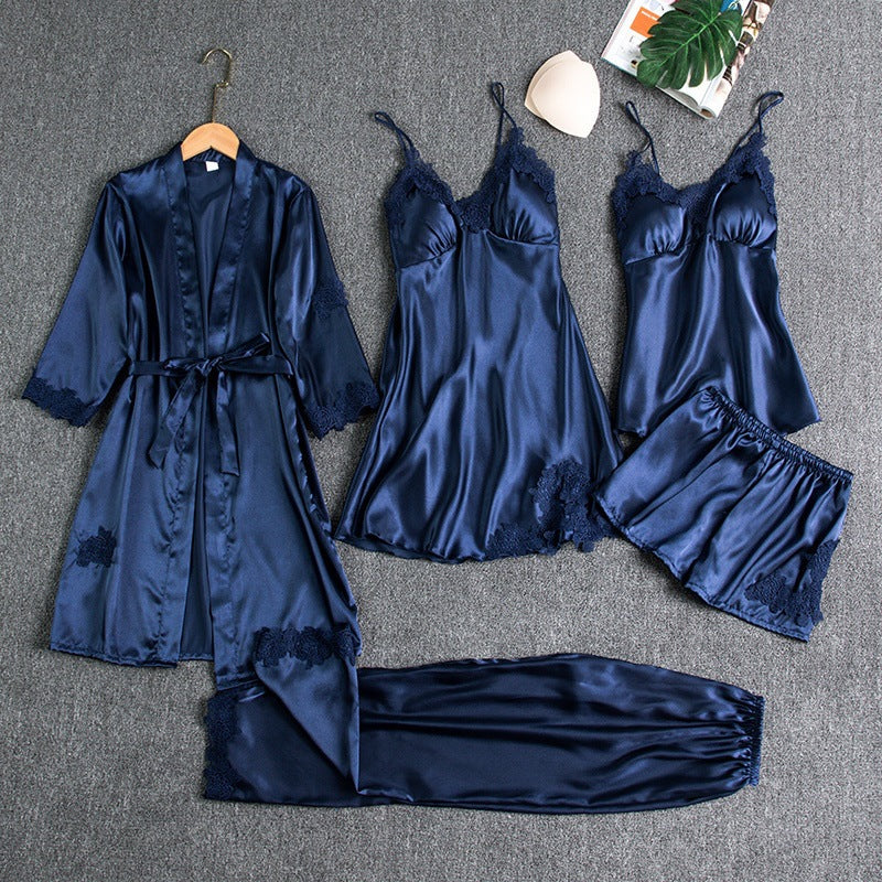 Livia Belleza | Elegantes Spitzen-Pyjama-Set für Damen 0