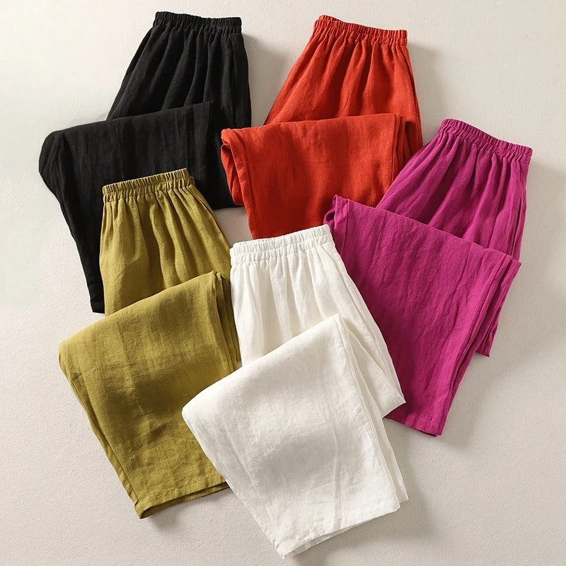 Livia | Elegante Weite Damen-Hose mit Hoher Taille 5