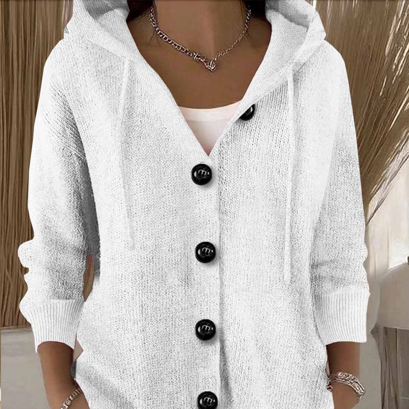 Livia | Eleganter Langarm Damen Cardigan mit Offener Silhouette 0