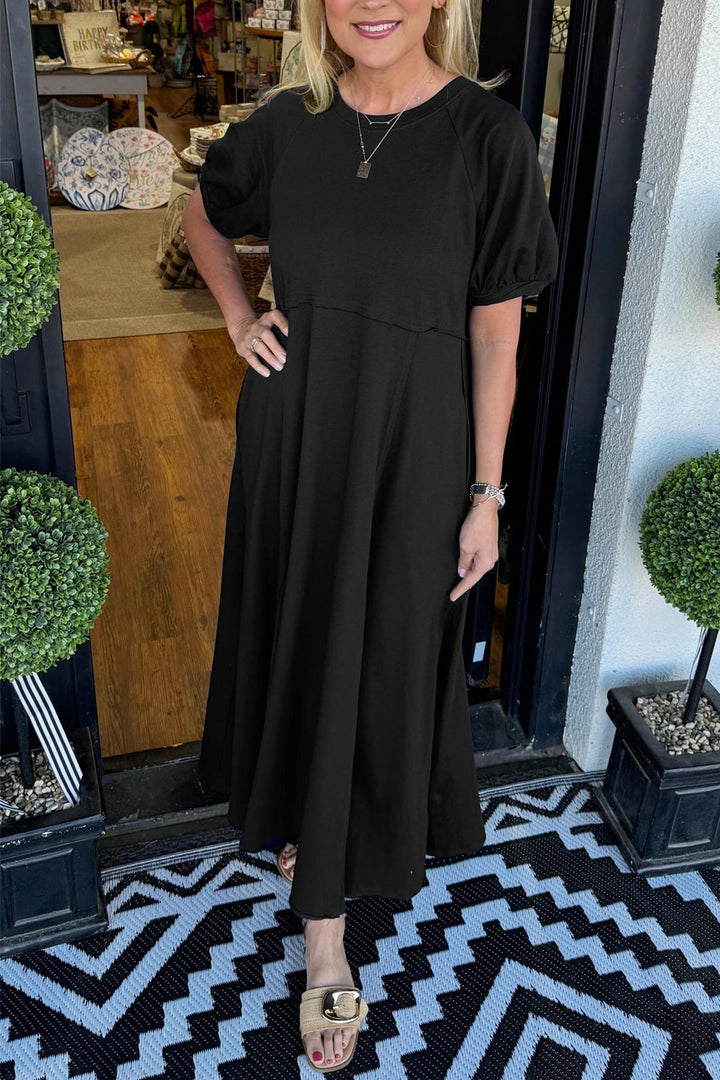 Livia | Elegantes Puffärmel Maxikleid für Stilvolle Anlässe 2