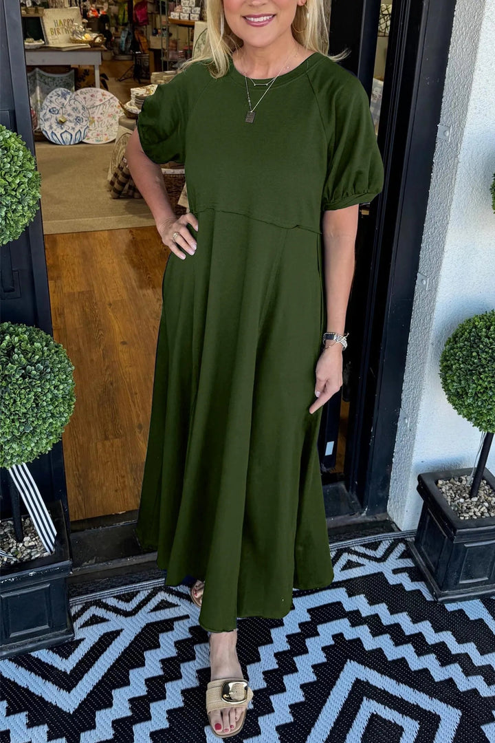 Livia | Elegantes Puffärmel Maxikleid für Stilvolle Anlässe 6