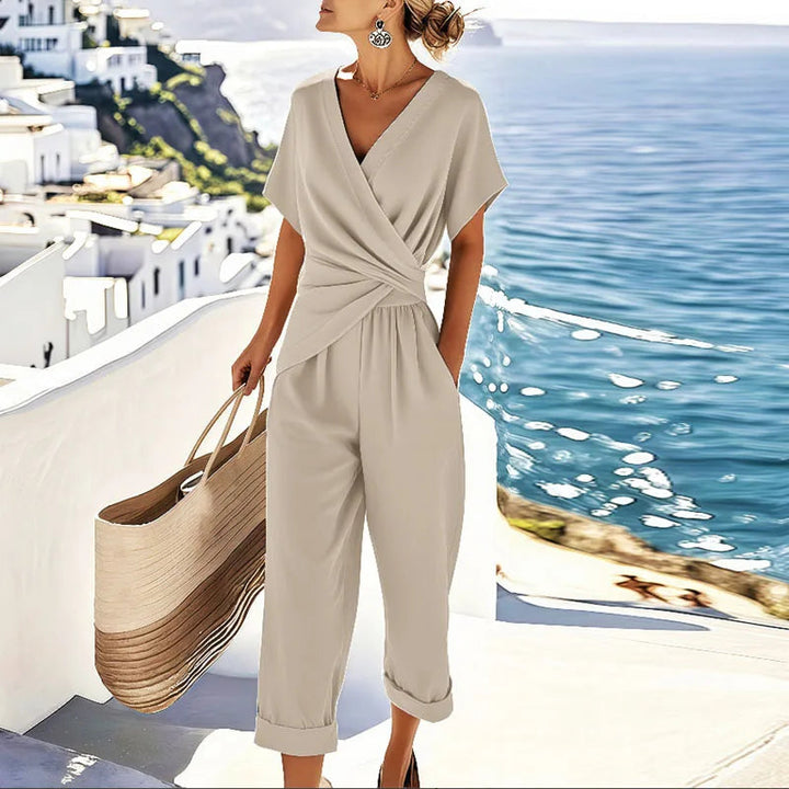 Livia | Elegantes Wickeloberteil Zweiteiler-Set für Damen 0