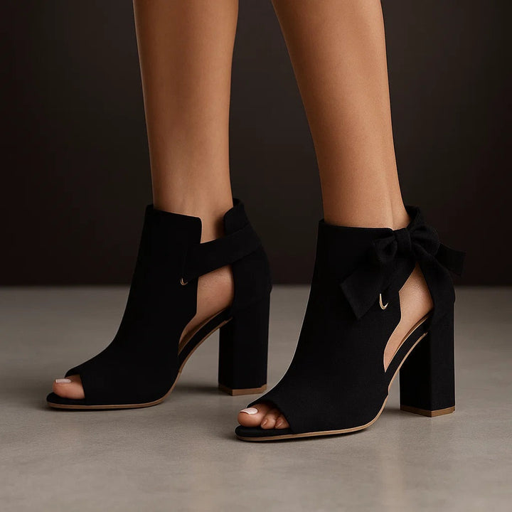 Livia | Peeptoe Pumps Elegant Blockabsatz Komfortabel Feminine Silhouette 5