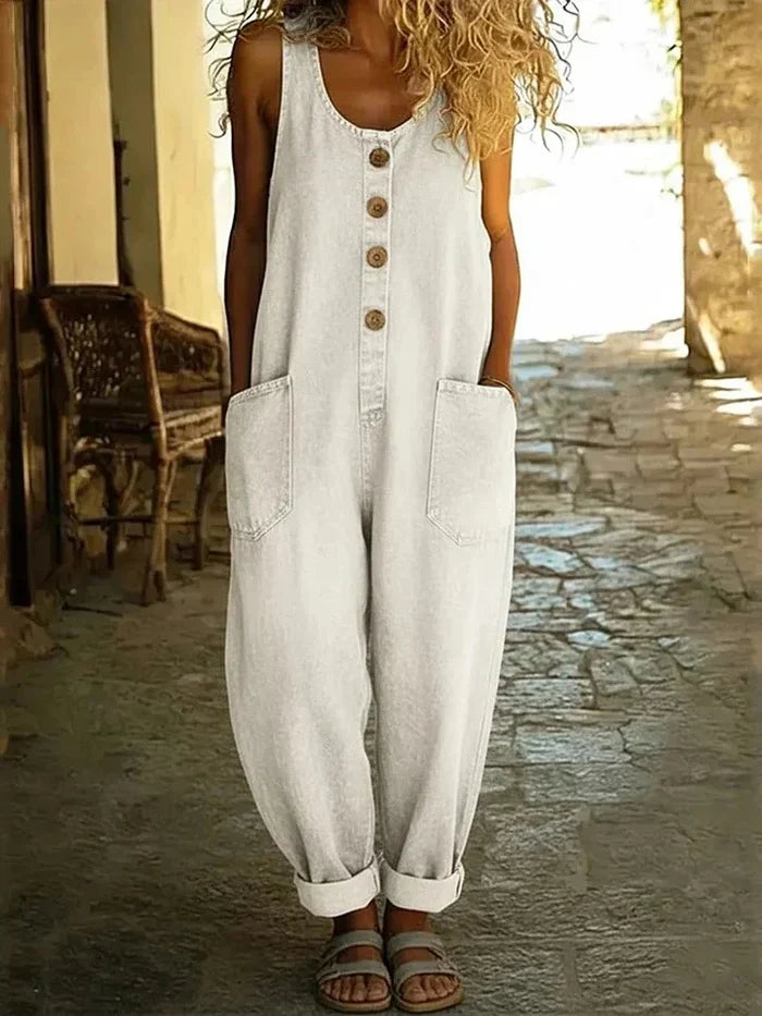 Lora | Bequeme Vintage-Inspirierte Damen Latzhose 3