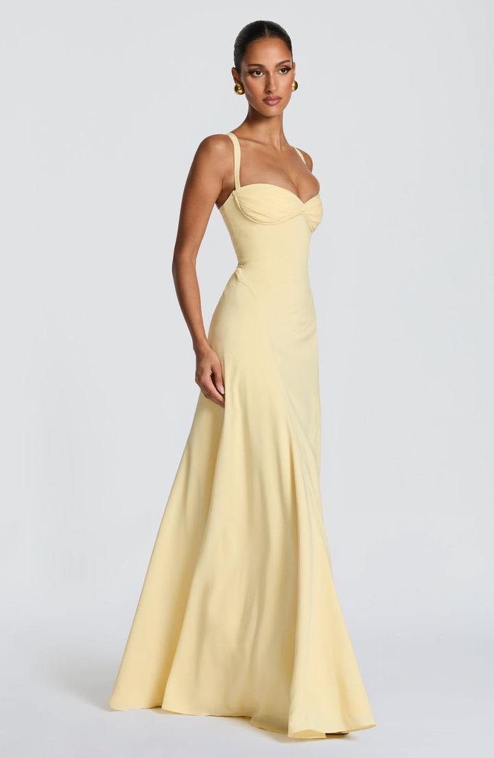 Loretta | Maxikleid Sommer Elegant A-Linie Herz-Ausschnitt Feminin 8