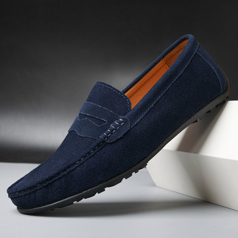 Luca | Elegante Wildleder Herren Loafer mit Gepolstertem Futter 4