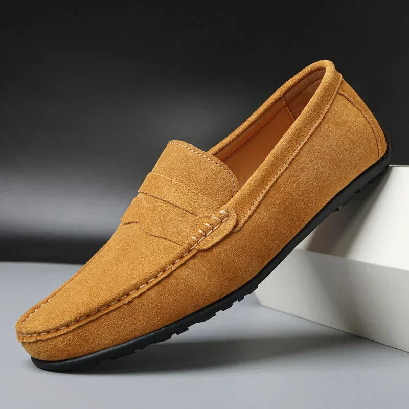 Luca | Elegante Wildleder Herren Loafer mit Gepolstertem Futter 9