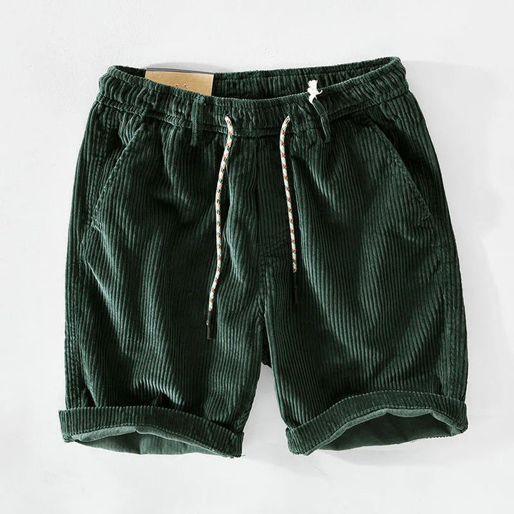 Luca | Herren Shorts Kurze Hosen Vintage Relaxed Fit Cord für Sommer 6