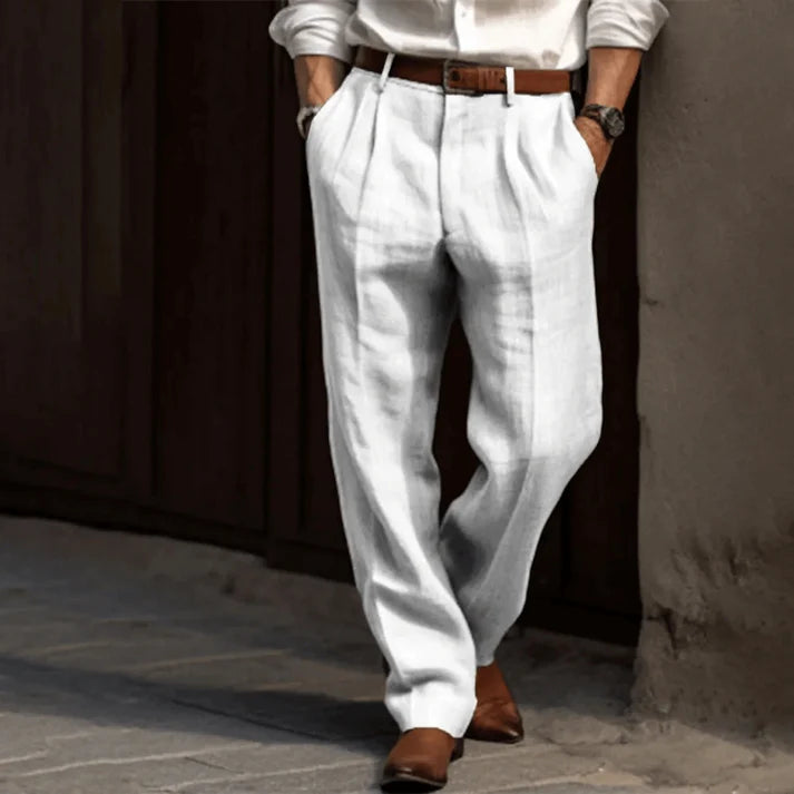 Lucas | Elegante und atmungsaktive Nadelstreifenhose 4