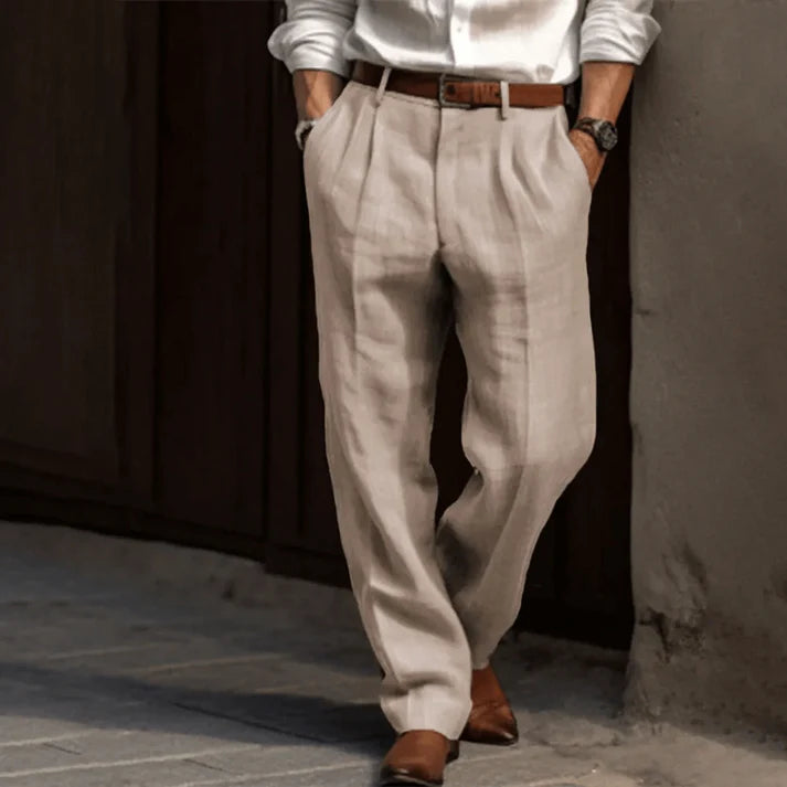 Lucas | Elegante und atmungsaktive Nadelstreifenhose 7