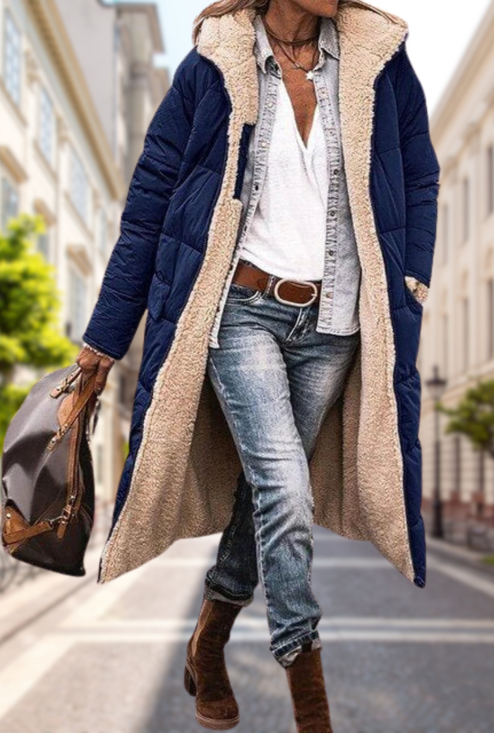 Lucy | Elegante und warme Damen-Winterjacke mit Kapuze 0