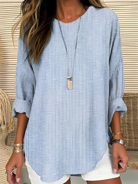 Martina | Striped Long-Sleeve Blouse for Women