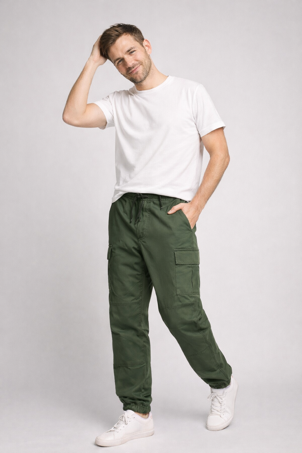 Lukas | Cargohose Männer Modern Cropped Leichtgewicht Relaxed Fit 1