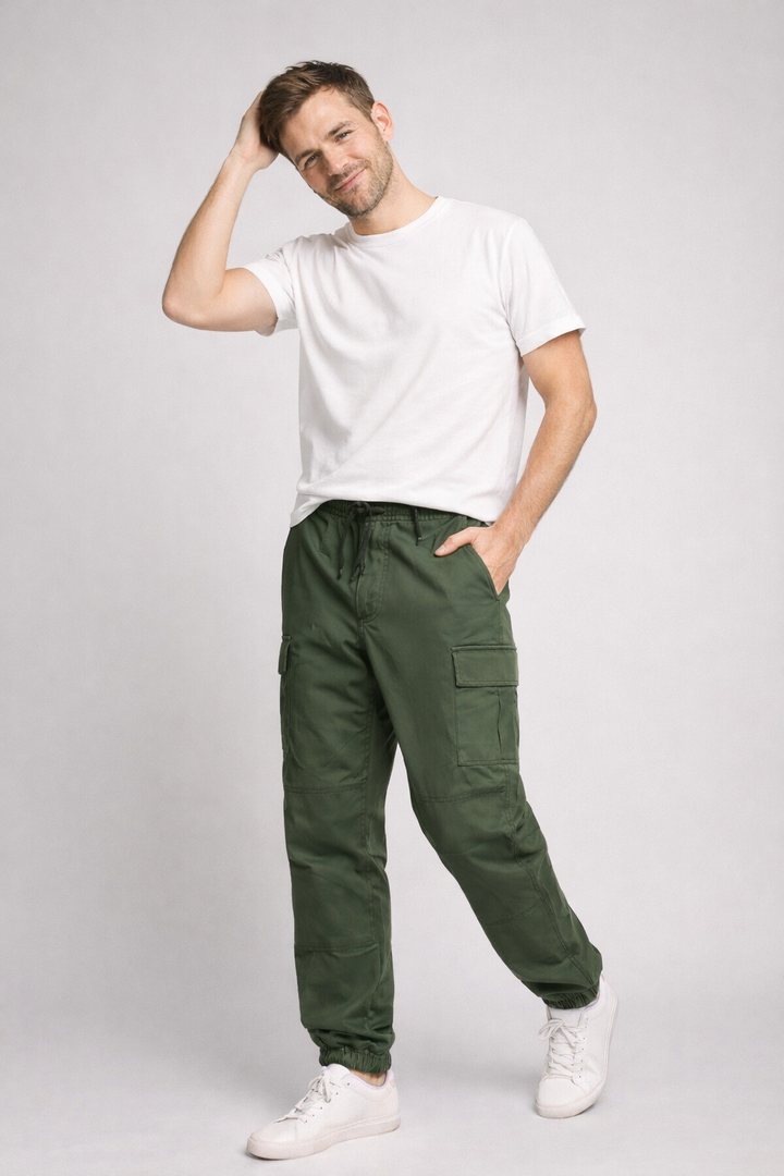 Lukas | Cargohose Männer Modern Cropped Leichtgewicht Relaxed Fit 1