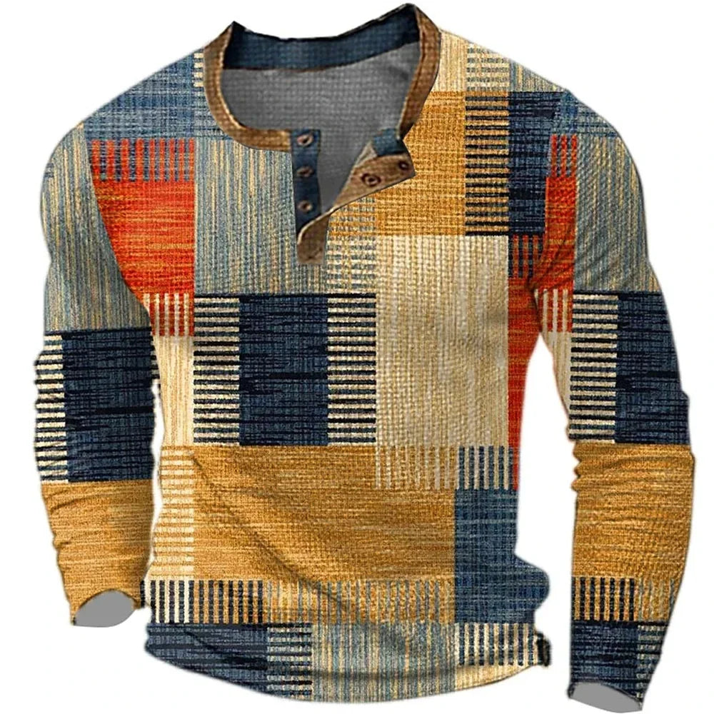 Lukas | Modisches Patchwork Langarmshirt 0