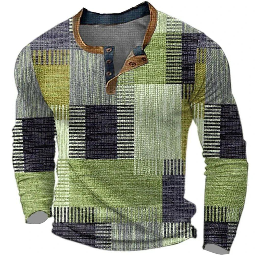 Lukas | Modisches Patchwork Langarmshirt 2