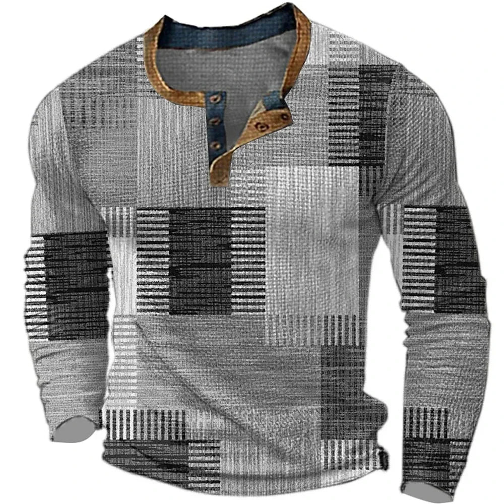 Lukas | Modisches Patchwork Langarmshirt 3