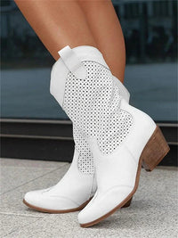 Yvonne | Stilvolle Damen-Cowboystiefel mit Reißverschluss