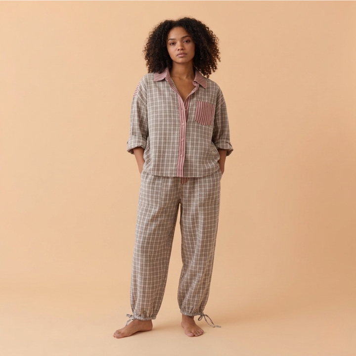 Luna | Pyjama Set Damen – Gemütlich, Elegant & Ideal für Entspannung 0