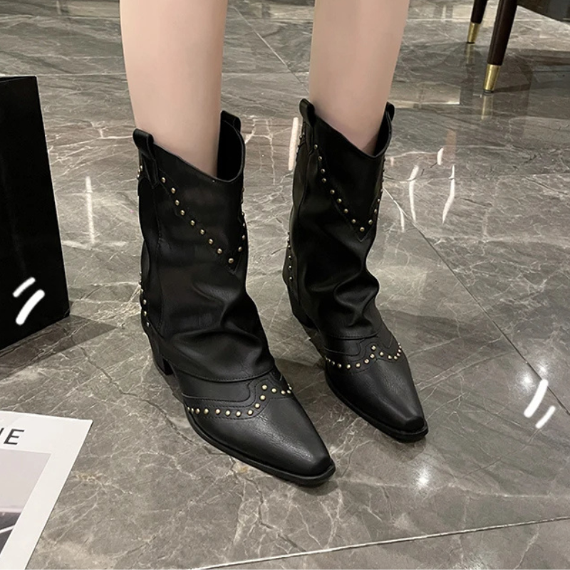 Luna | Westernstiefel mit Nieten & elegantem Mid-Heel 6