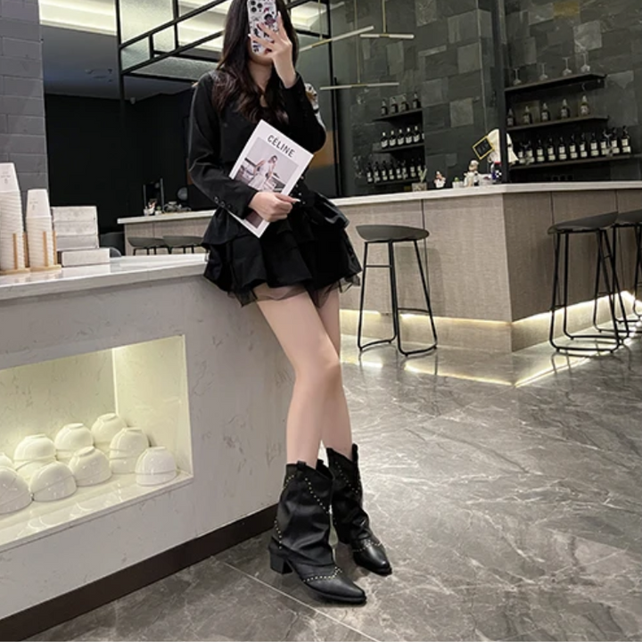 Luna | Westernstiefel mit Nieten & elegantem Mid-Heel 8