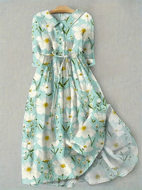 Luise | Stilvolles Sommerkleid mit Blumenmuster für Damen