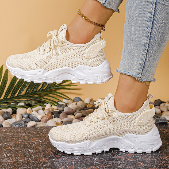 Maira | Bequeme Weiße Sneaker Damen – Orthopädische Turnschuhe für Stil und Komfort 0