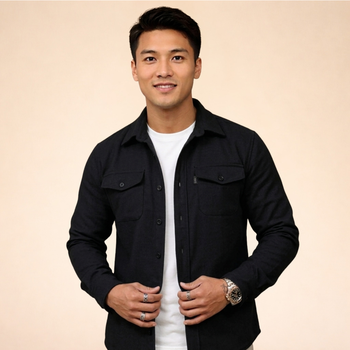 Marek | Hemdjacke Herren Atmungsaktiv Modern Casual Fit 7