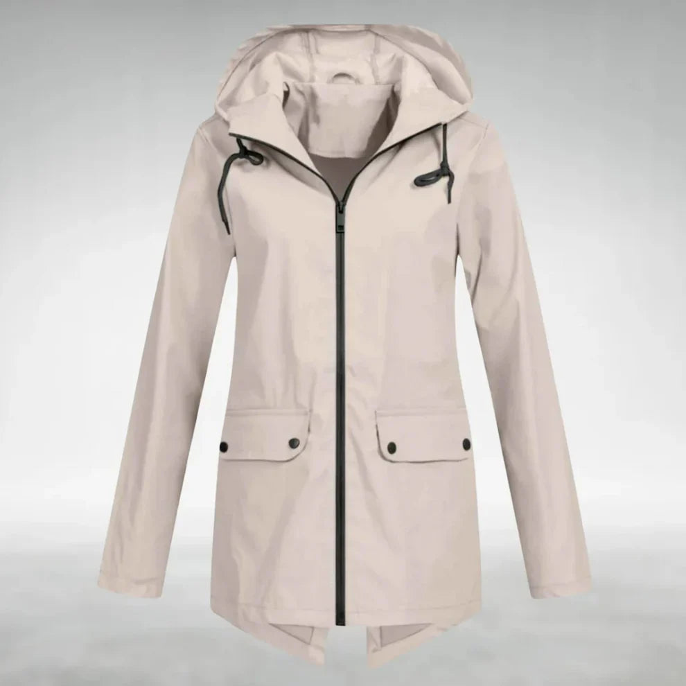 Maria | Moderner und wasserdichter Damen Regenmantel 10