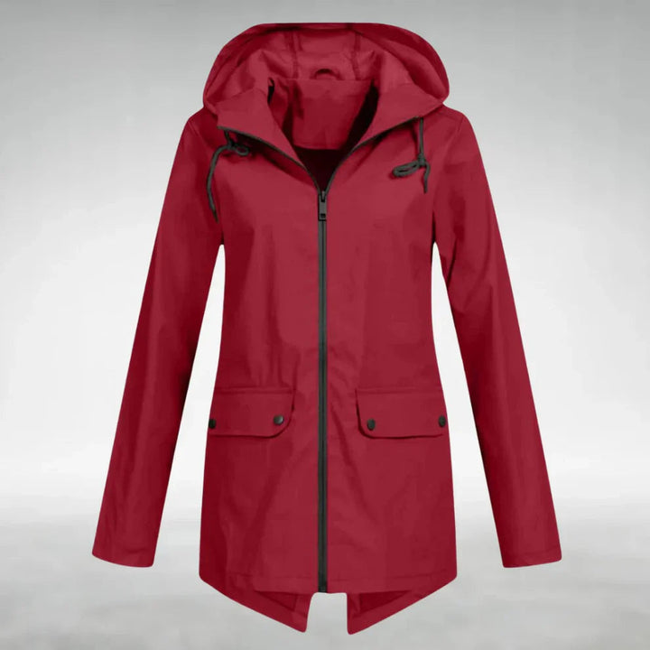 Maria | Moderner und wasserdichter Damen Regenmantel 4